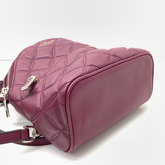 Kate Spade Natalia Mini Convertible Backpack Blackberry Preserves - Picture 13 of 14
